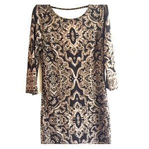 Gorgeous black and rose gold mini dress 🖤